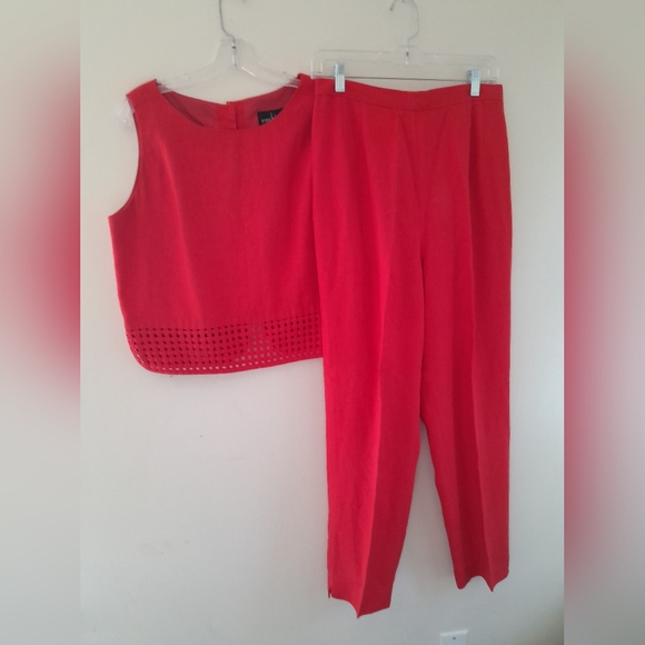 Rare Vintage John Roberts  Co-Ord Set retro collector size 12 Petite Linen Blend - Picture 3 of 15